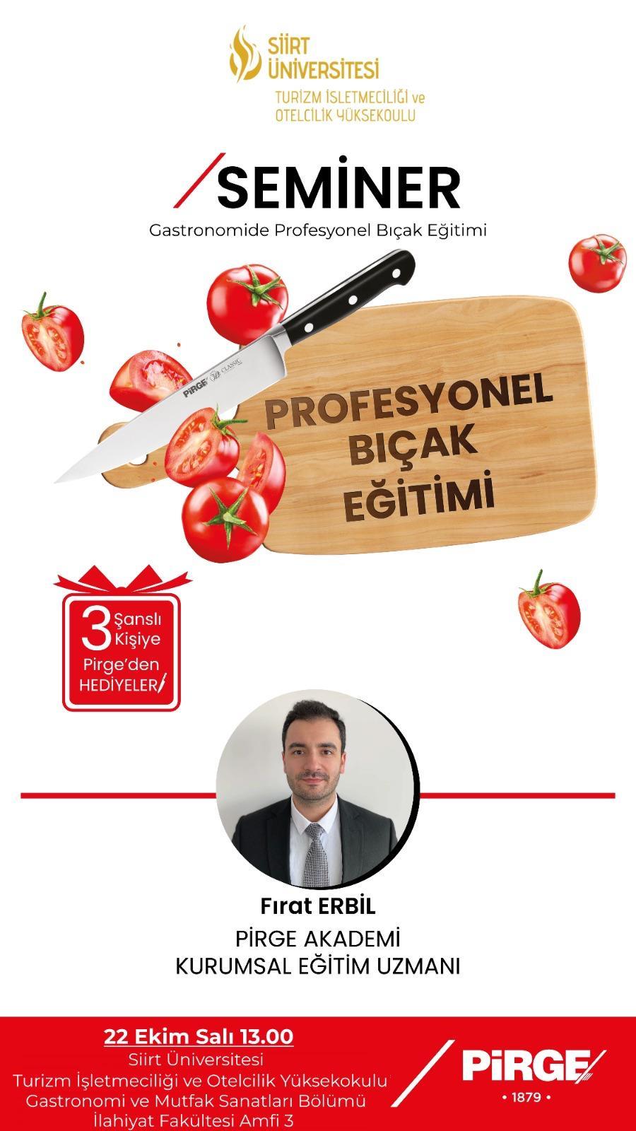 GASTRONOMİDE PROFESYONEL BIÇAK EĞİTİMİ SEMİNERİ HAKKINDA!