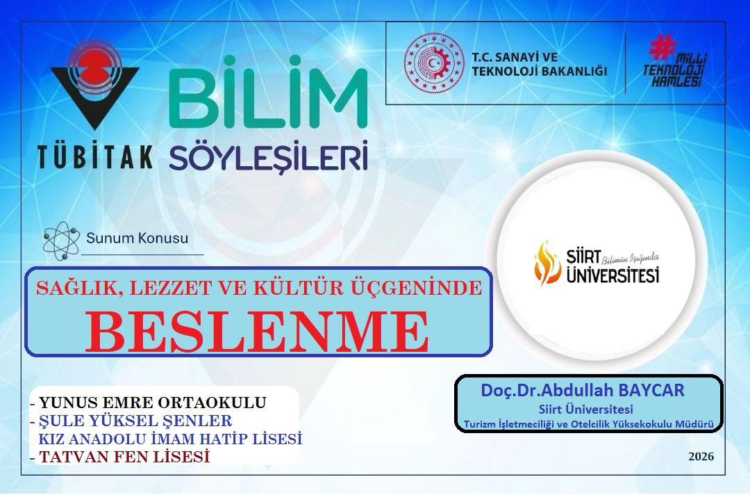::: TÜBİTAK BİLİM SÖYLEŞİLERİ :::