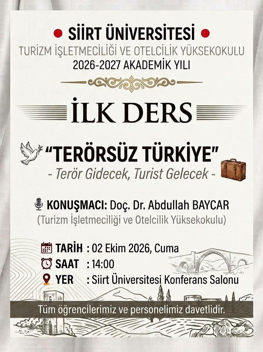 İLK DERSİMİZ 